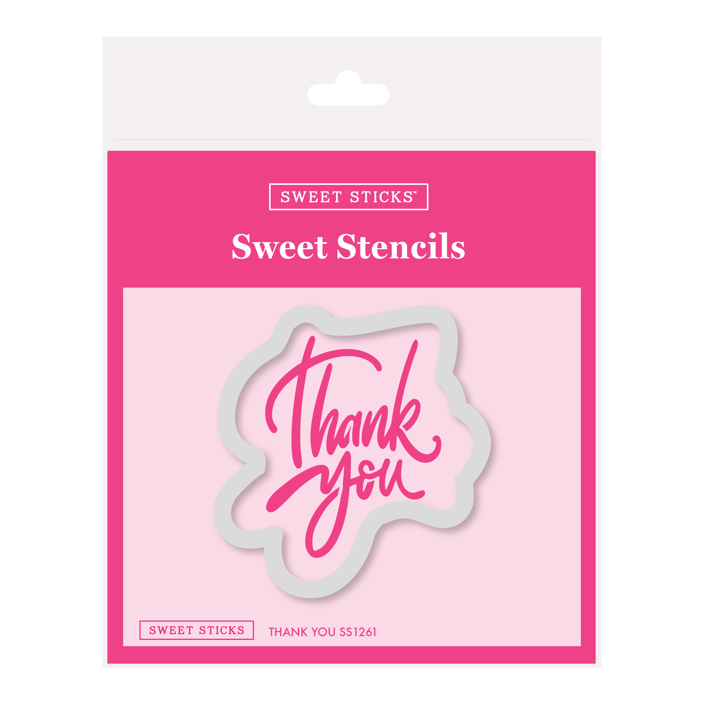 SWEET STICKS Sweet Stencils Thank You Range - SS1261C - WITH CUTTER