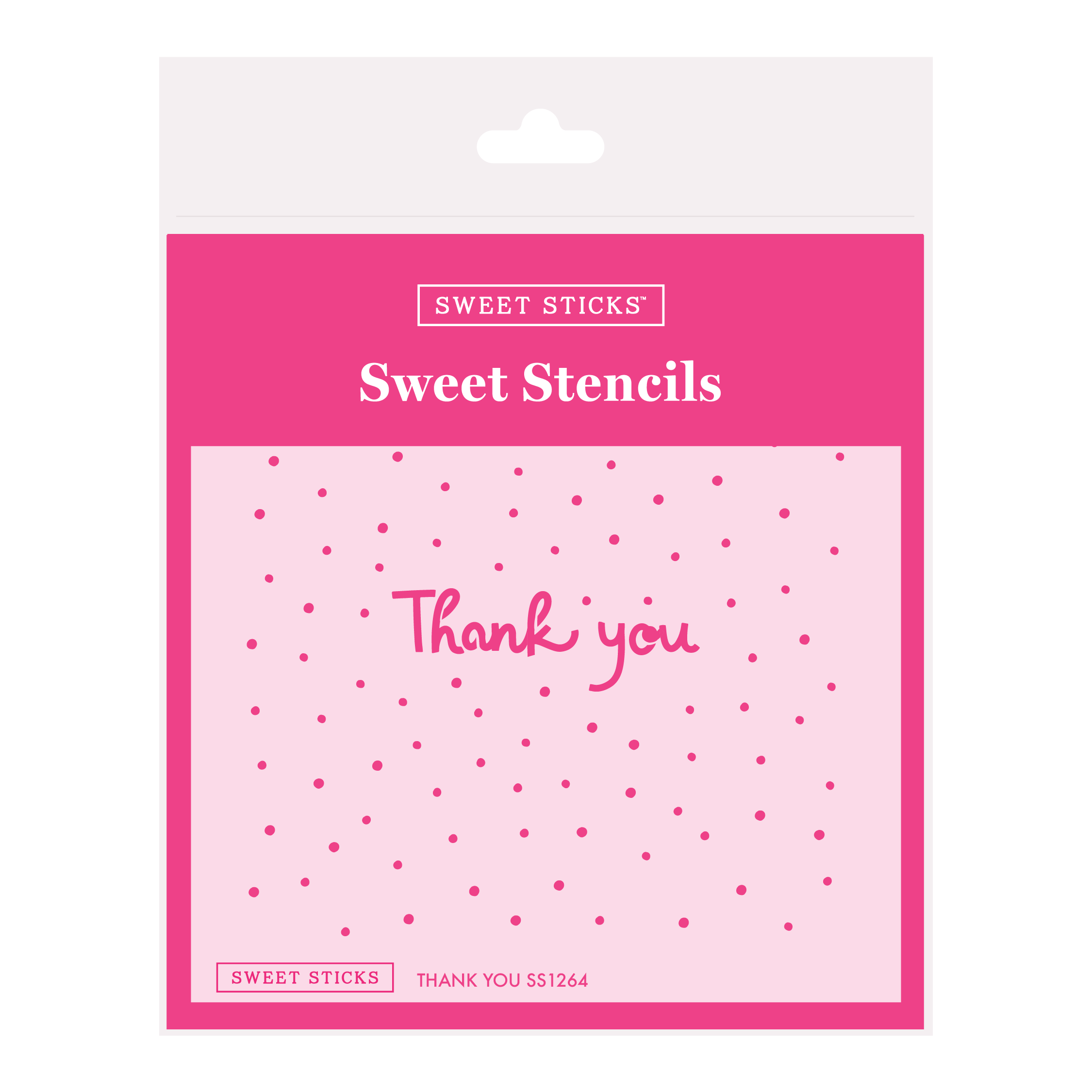 SWEET STICKS Sweet Stencils Thank You Range - SS1264