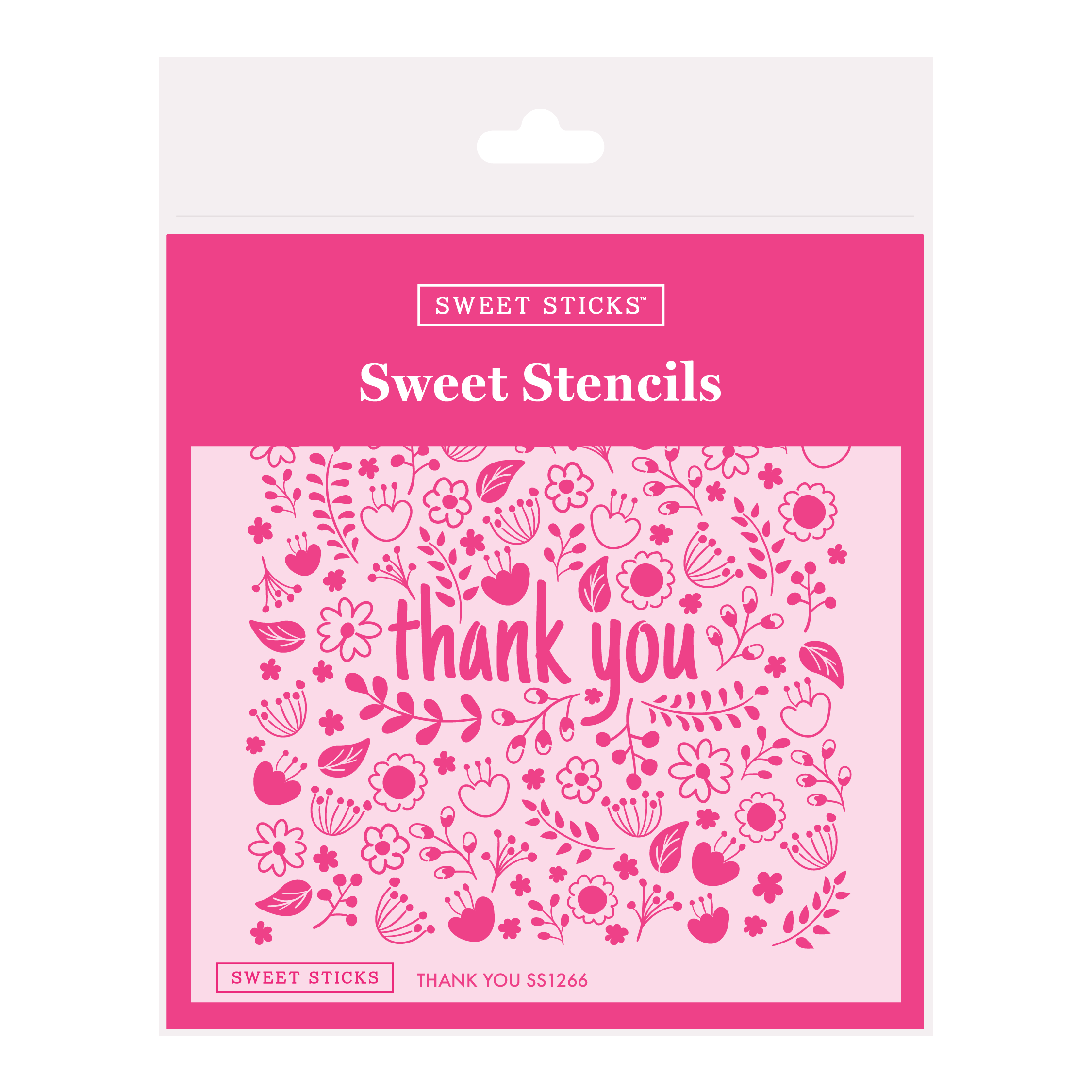 SWEET STICKS Sweet Stencils Thank You Range - SS1266