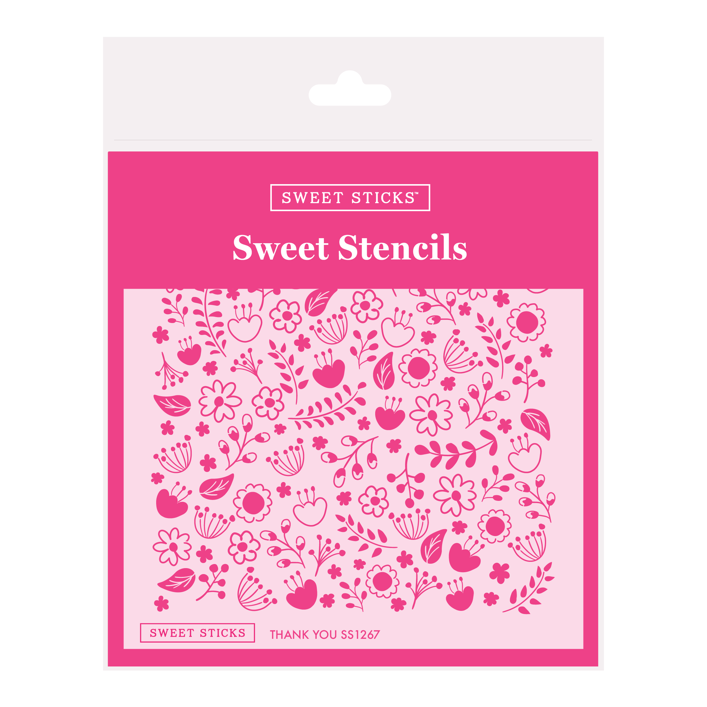 SWEET STICKS Sweet Stencils Thank You Range - SS1267