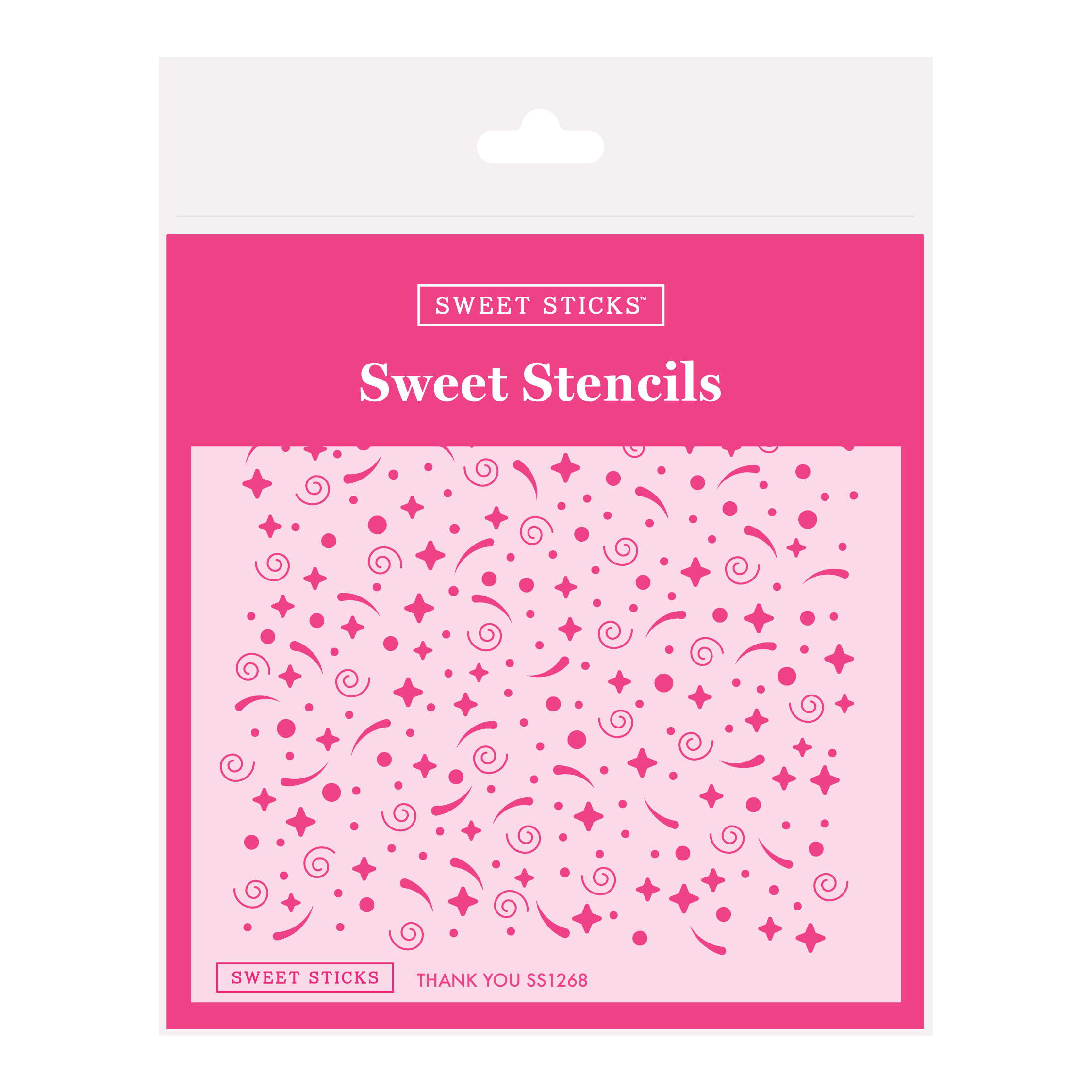 SWEET STICKS Sweet Stencils Thank You Range - SS1268
