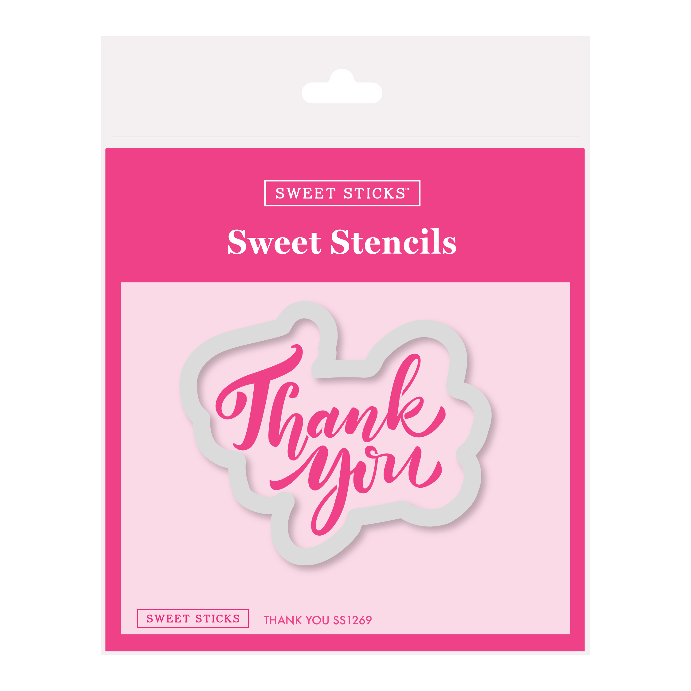 SWEET STICKS Sweet Stencils Thank You Range - SS1269
