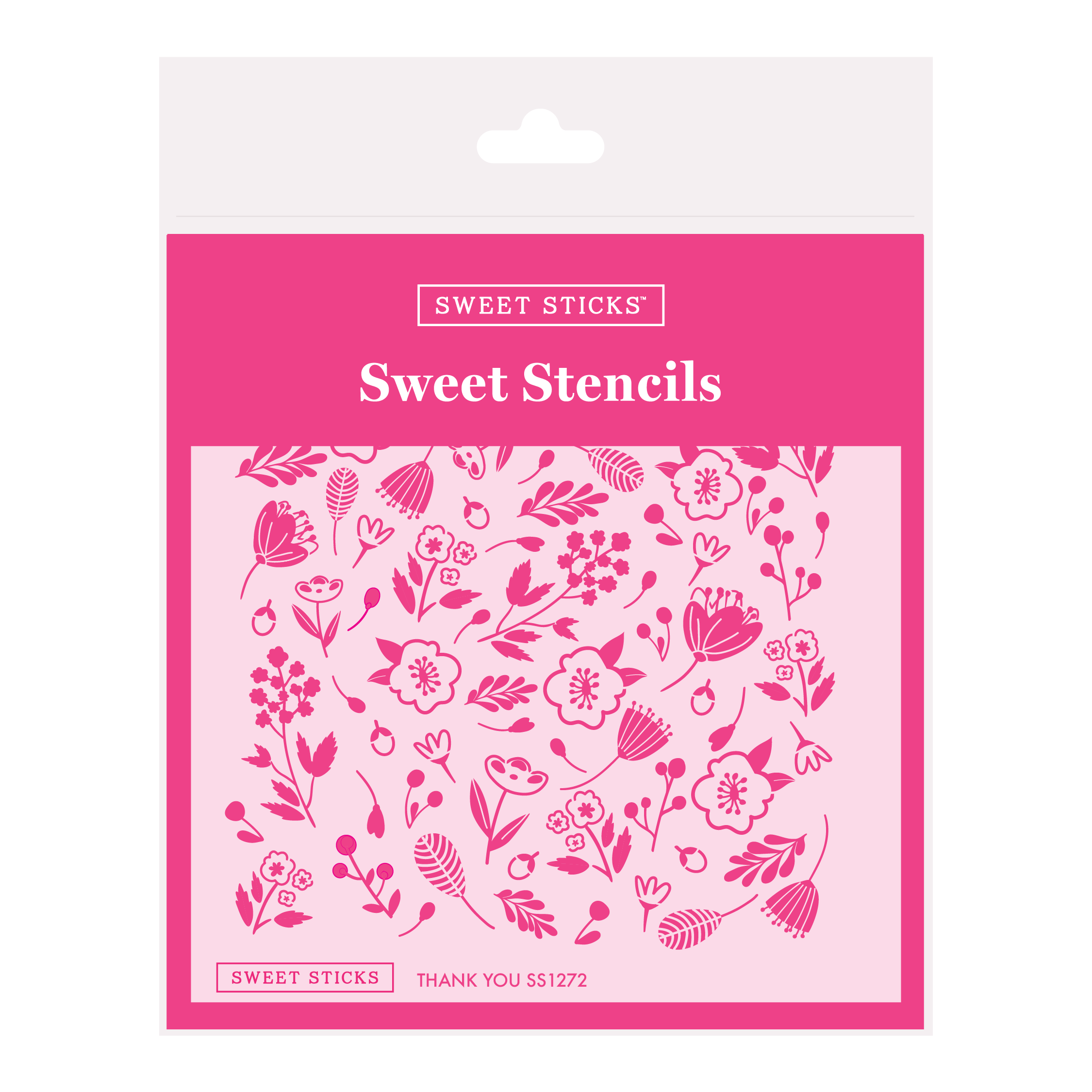 SWEET STICKS Sweet Stencils Thank You Range - SS1272