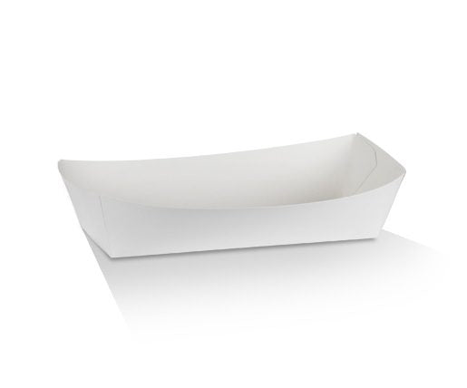 ecoware Hot Dog Tray White Cardboard (Carton of 250)