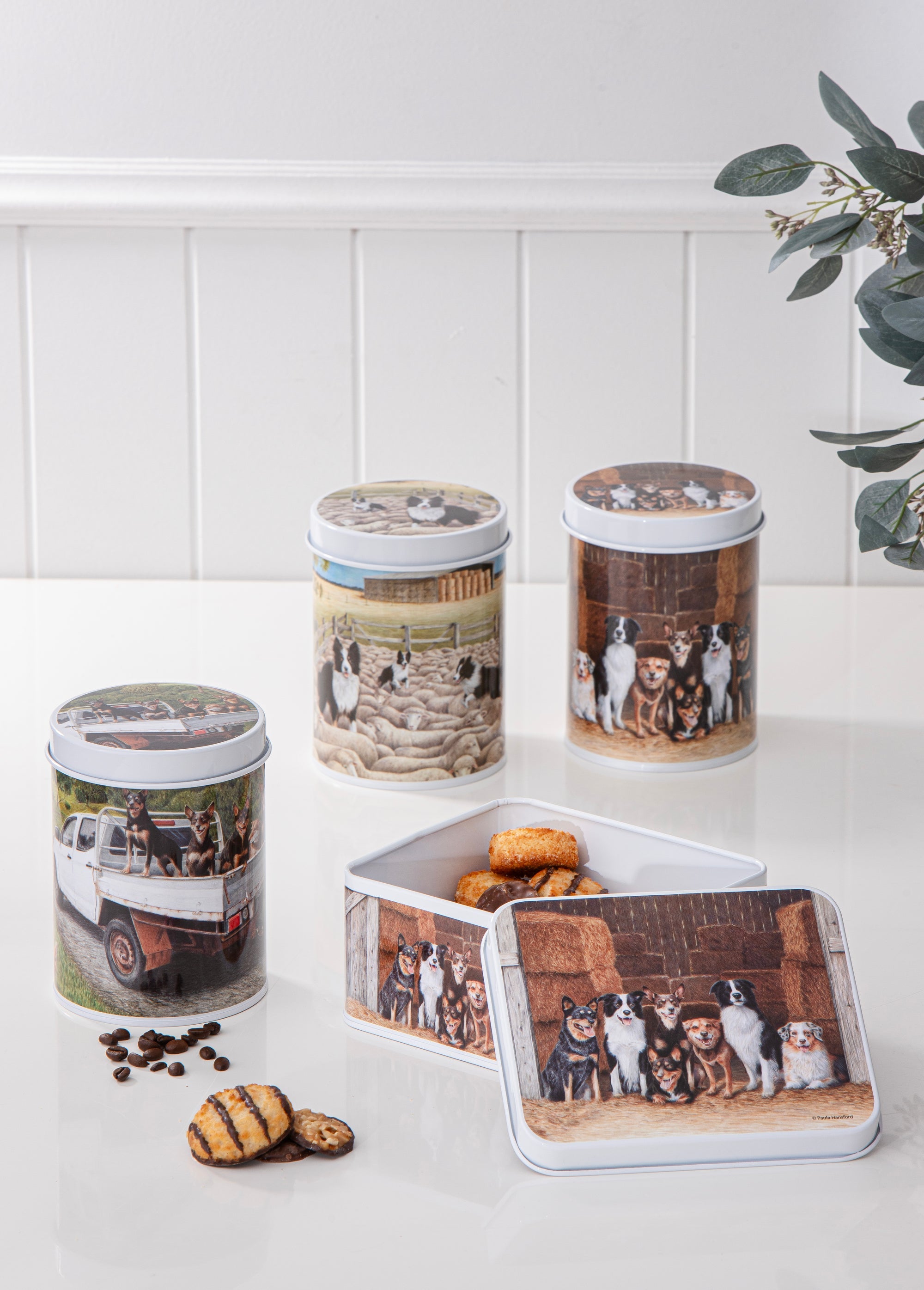 Ashdene Working Dogs Biscuit Tin