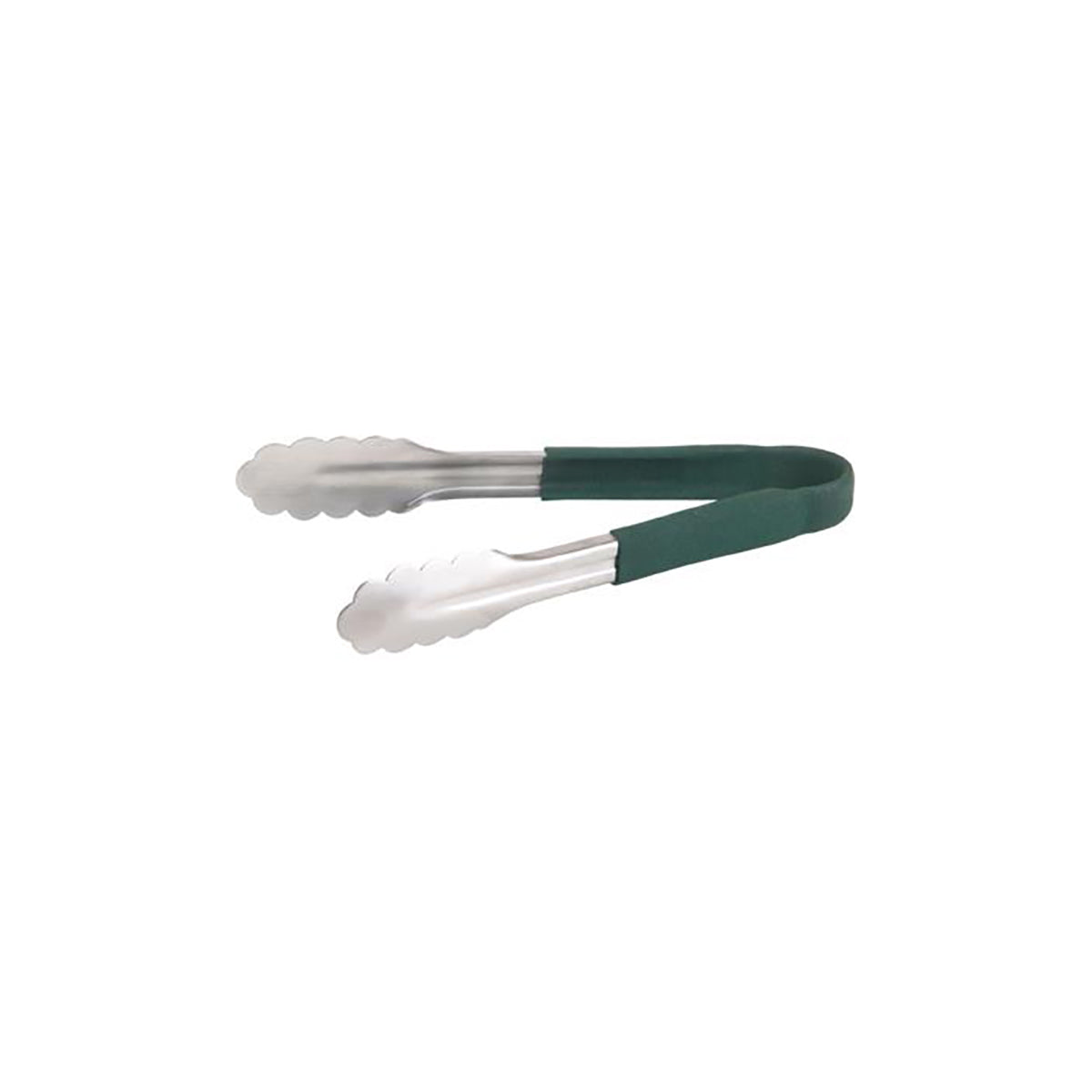 Chef Inox Utility Tong with Green PVC Handle 300mm