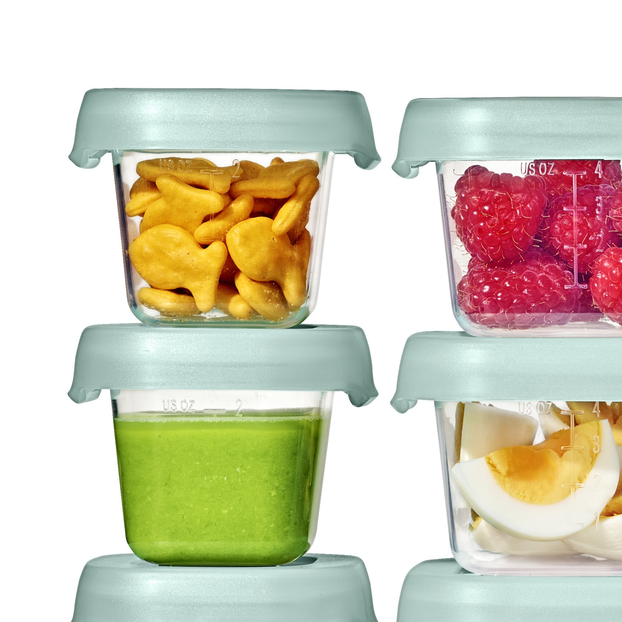OXO Tot Baby Blocks Food Storage Containers 60ml (Opal)