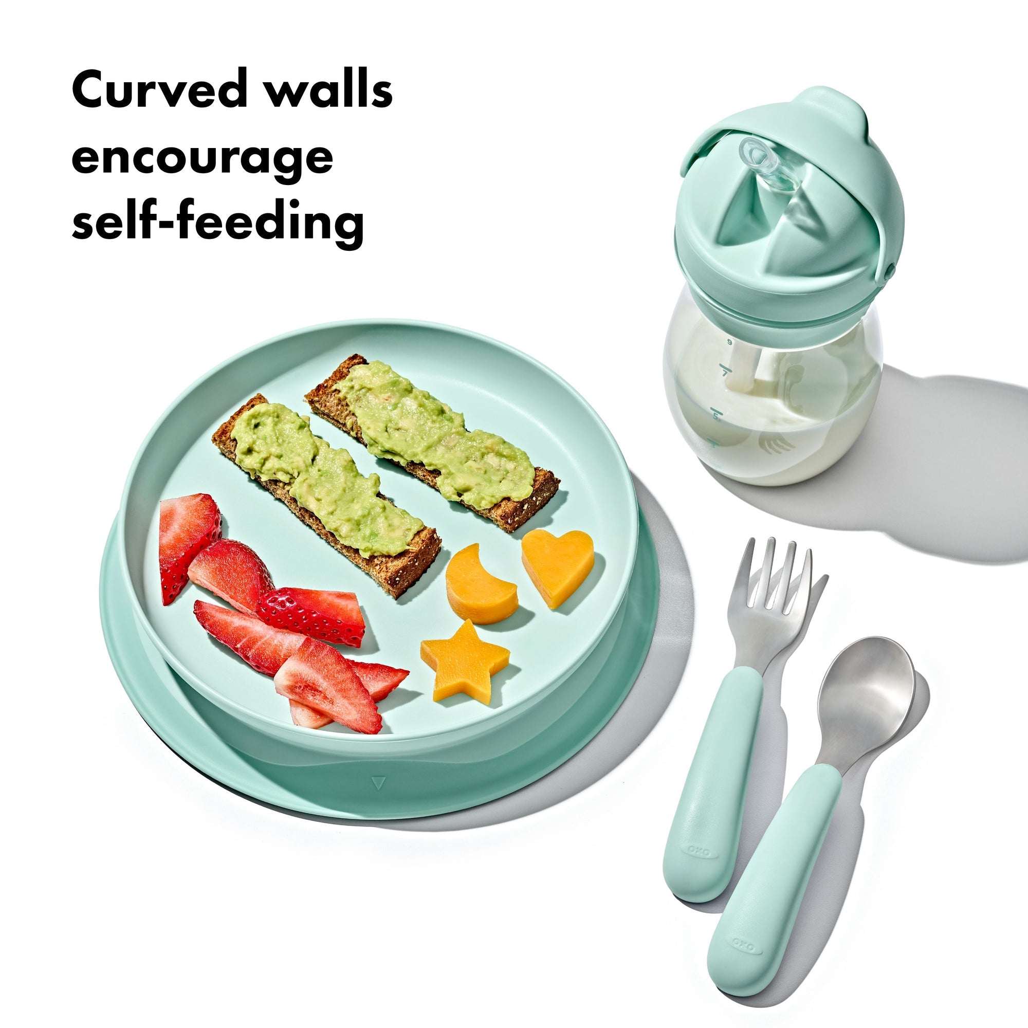 OXO Tot Stick & Stay Suction Plate (Opal)