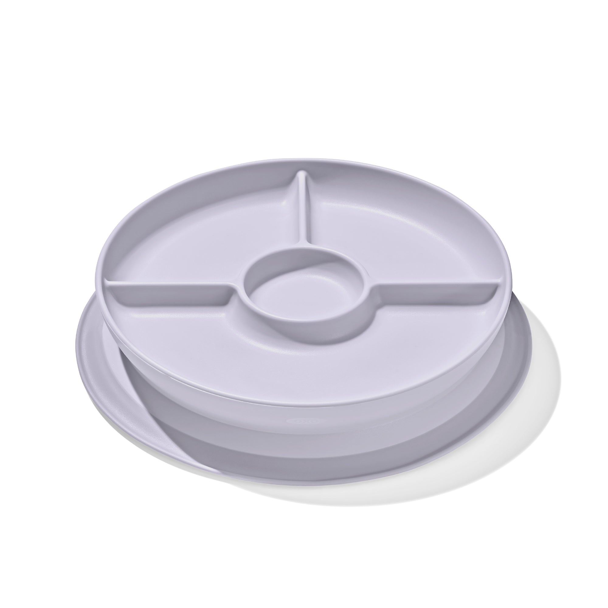 OXO Tot Stick & Stay Divided Plate (Lilac)