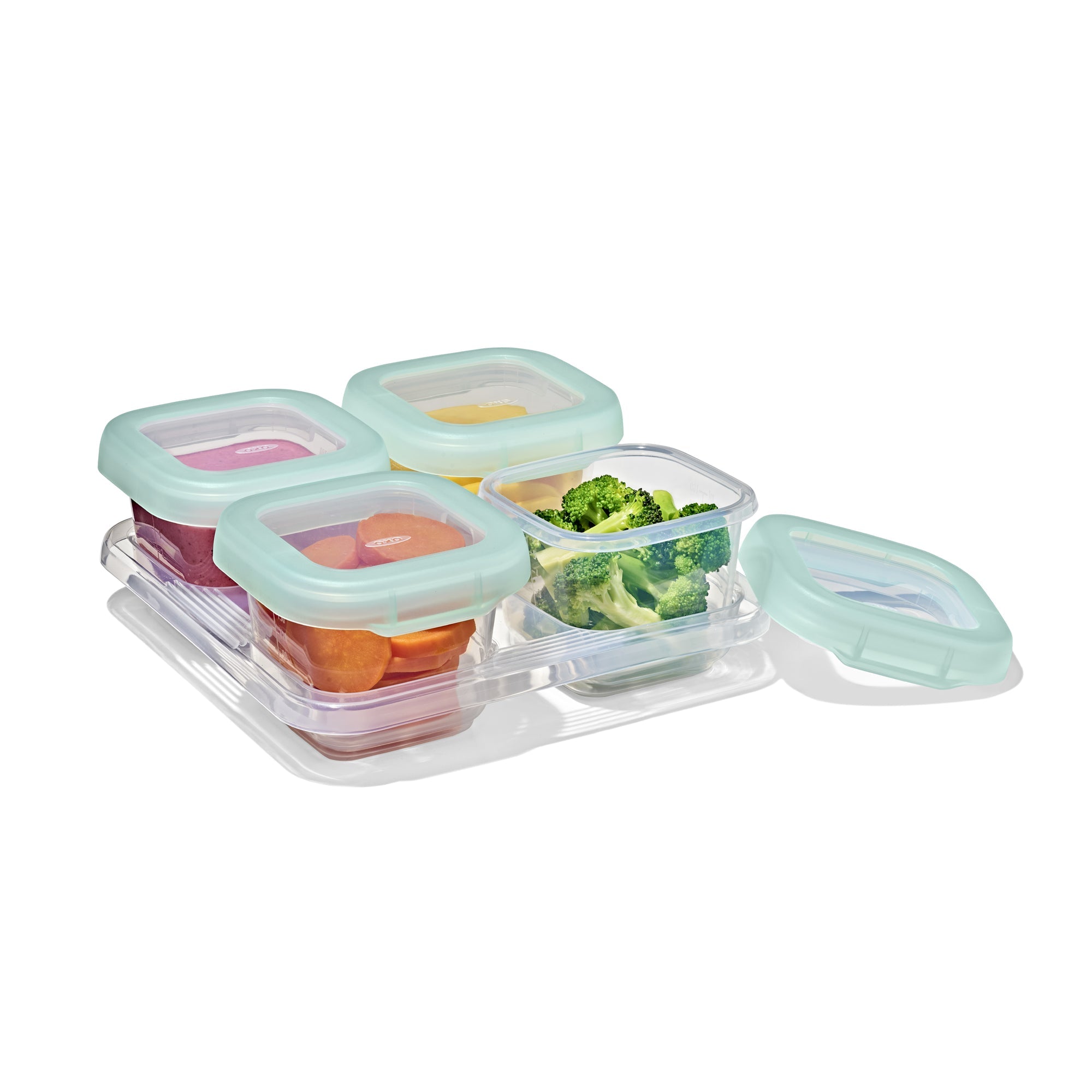 OXO Tot Baby Blocks Food Storage Containers 180ml (Opal)