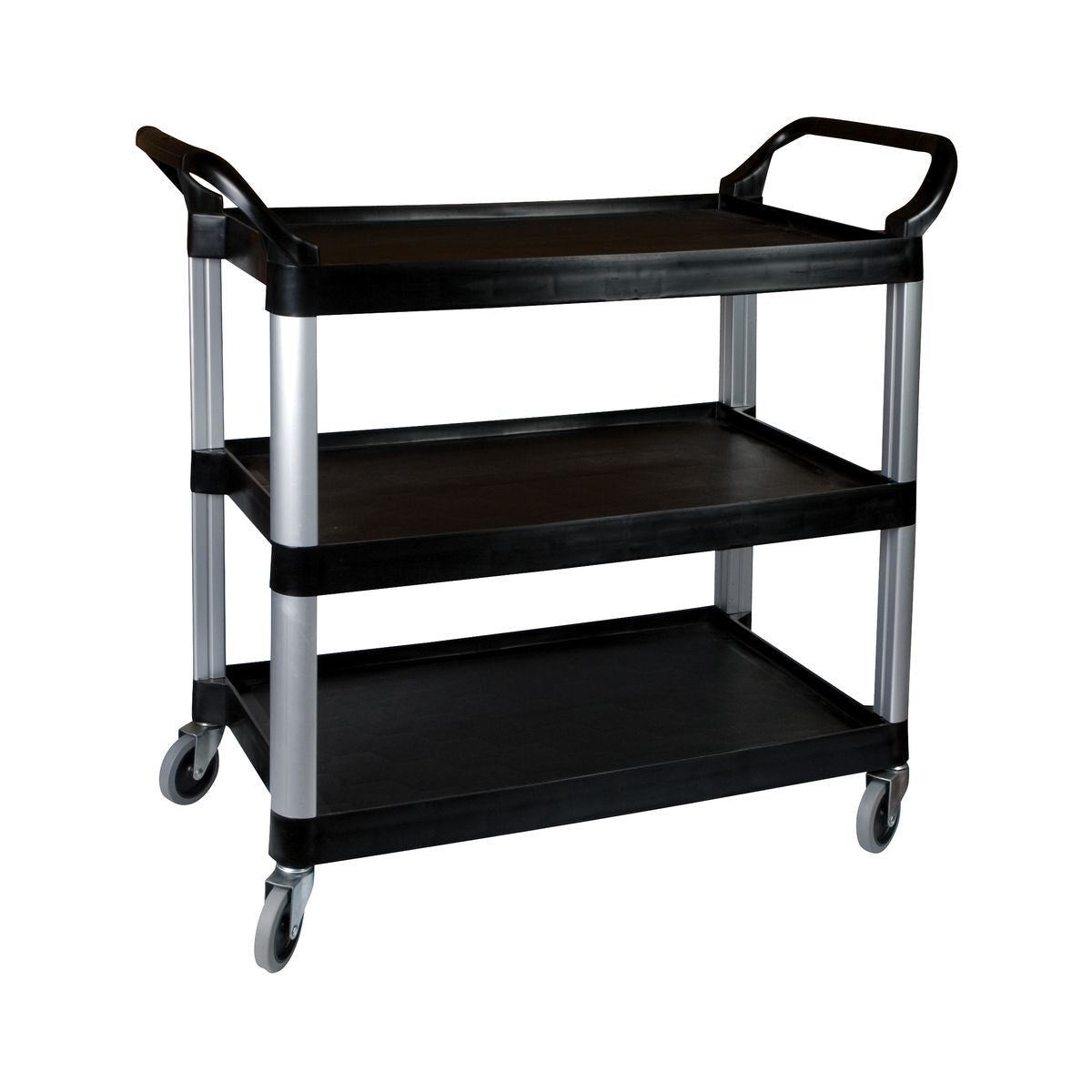 Sunnex Black Utility Trolley - 3 Shelf (1060x480x1000mm)