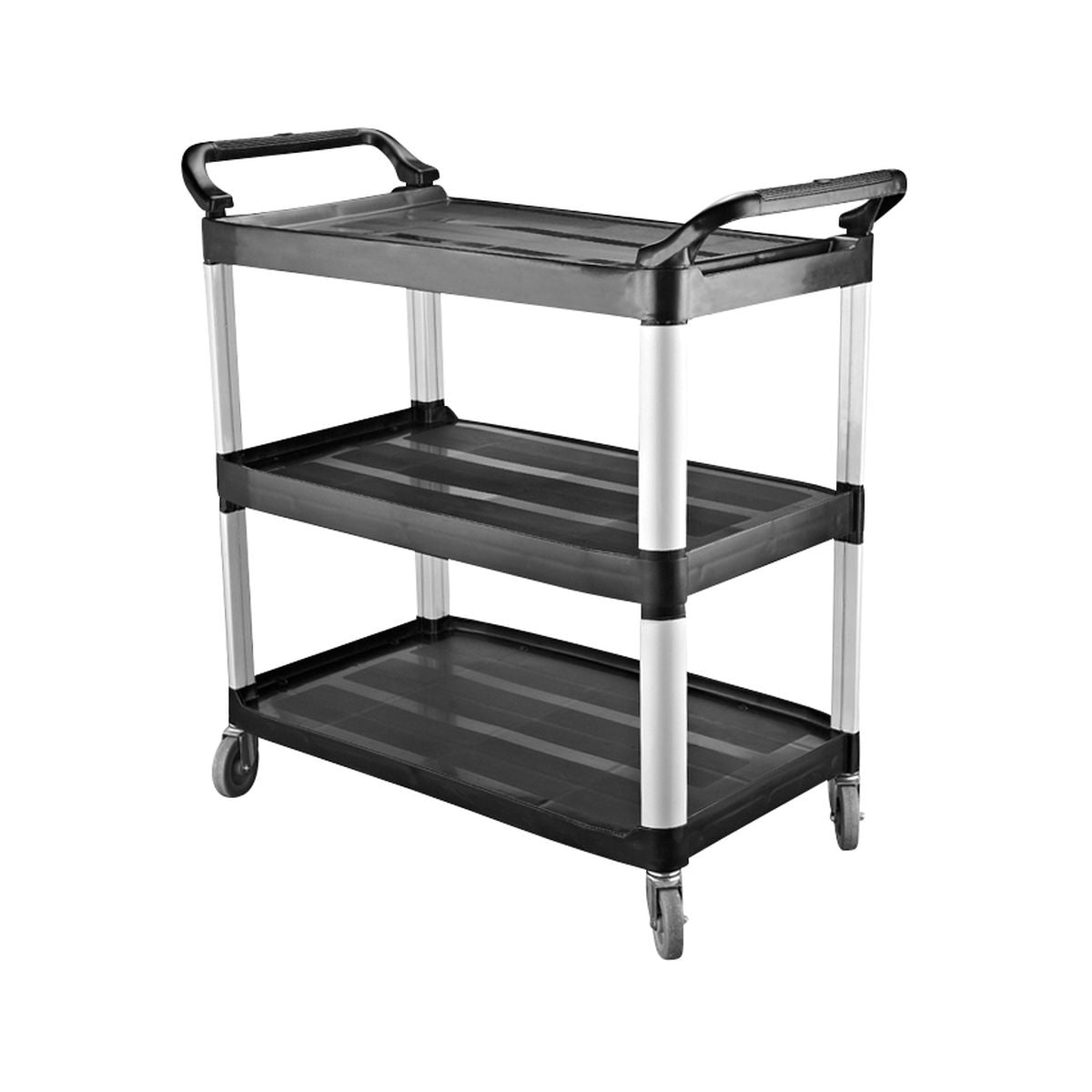 CaterRax Black Utility Trolley - 3 Shelf (1020x500x960mm)