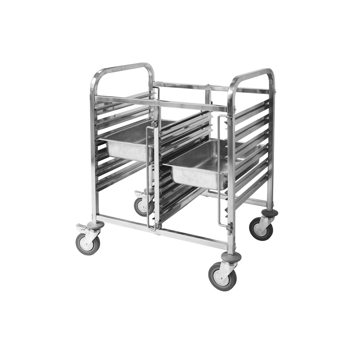 Sunnex Double Gastronorm Trolley - Fits 12 x 1/1 GN Trays (740x550x1000mm)