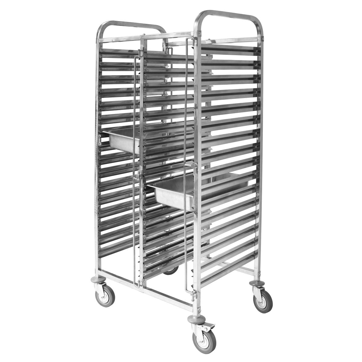 Sunnex Double Gastronorm Trolley - Fits 32 x 1/1 GN Trays (740x550x1735mm)
