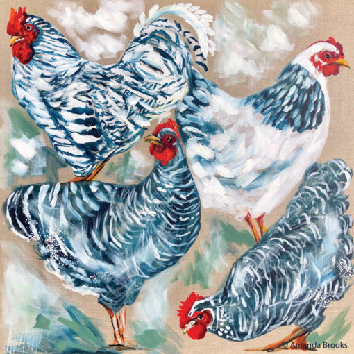 Lilli Rock Chooks Coaster