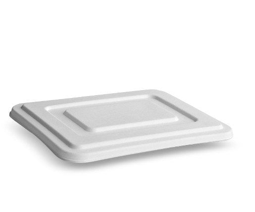 ecoware Sugarcane Lid Fits 5 Deep Compartments Tray (Carton of 400)