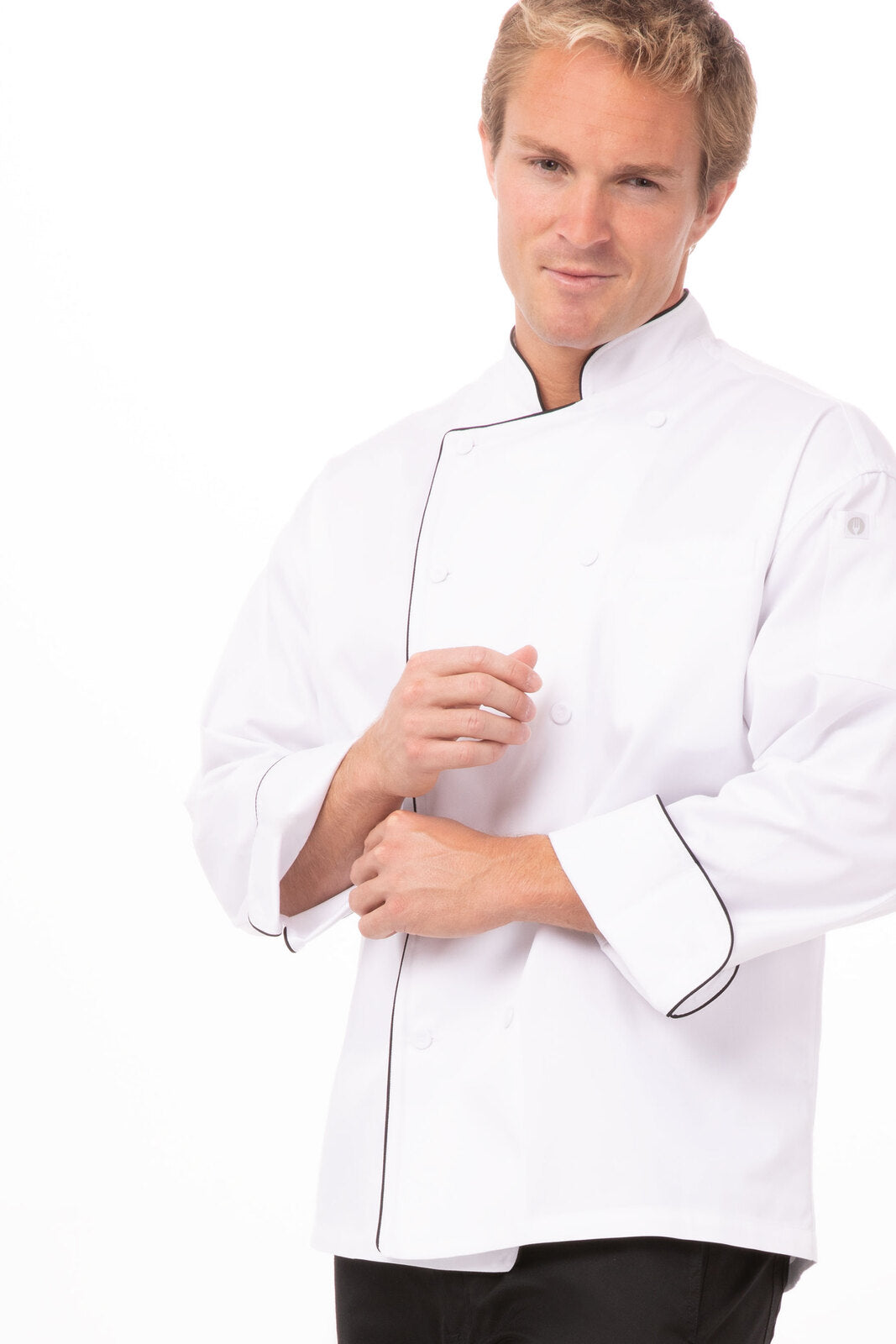 Chef Works Sicily Men's Executive Chef Jacket - White