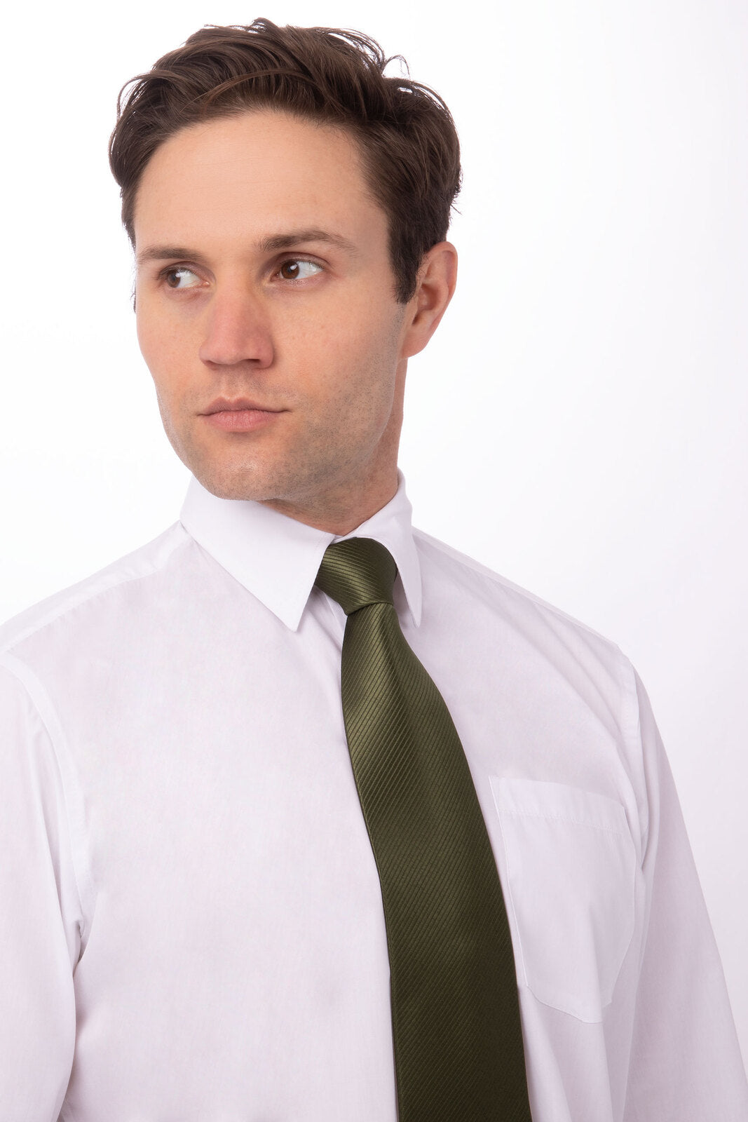 Chef Works Solid Dress Tie - Green