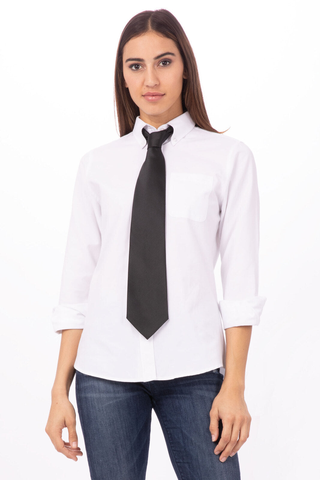 Chef Works Satin Dress Tie - Black