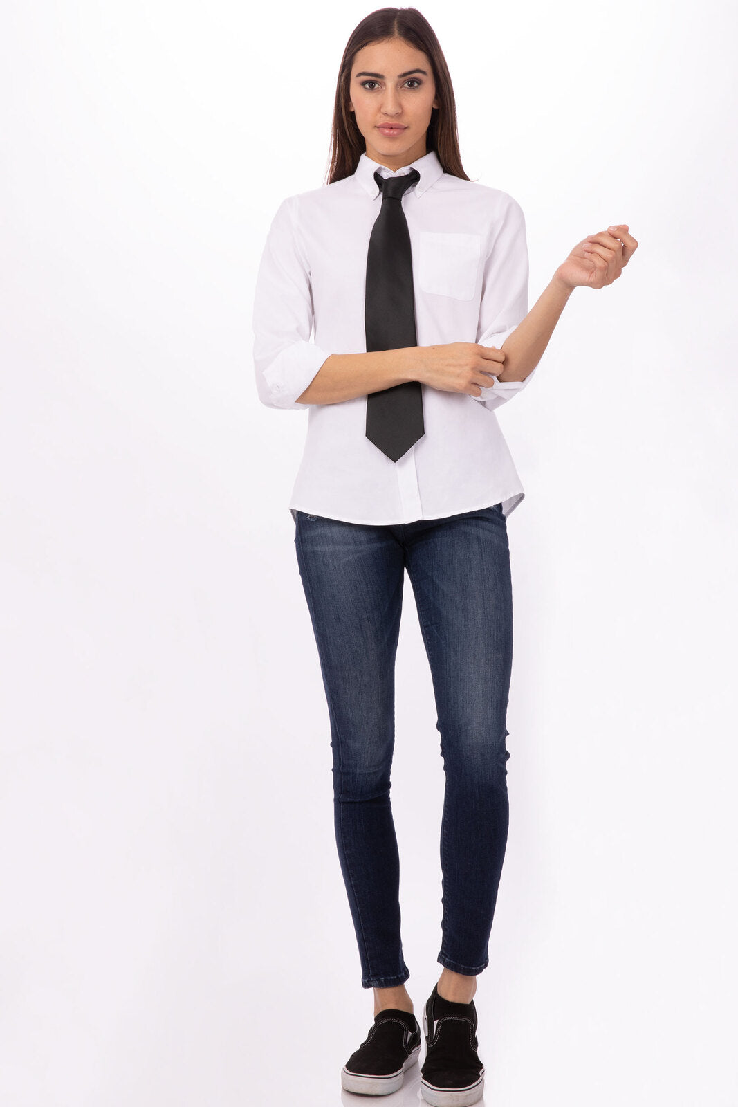 Chef Works Satin Dress Tie - Black