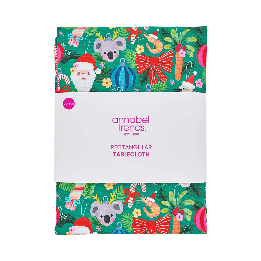 Annabel Trends Cotton Tablecloth Deck The Palms Large 140cm x 300cm