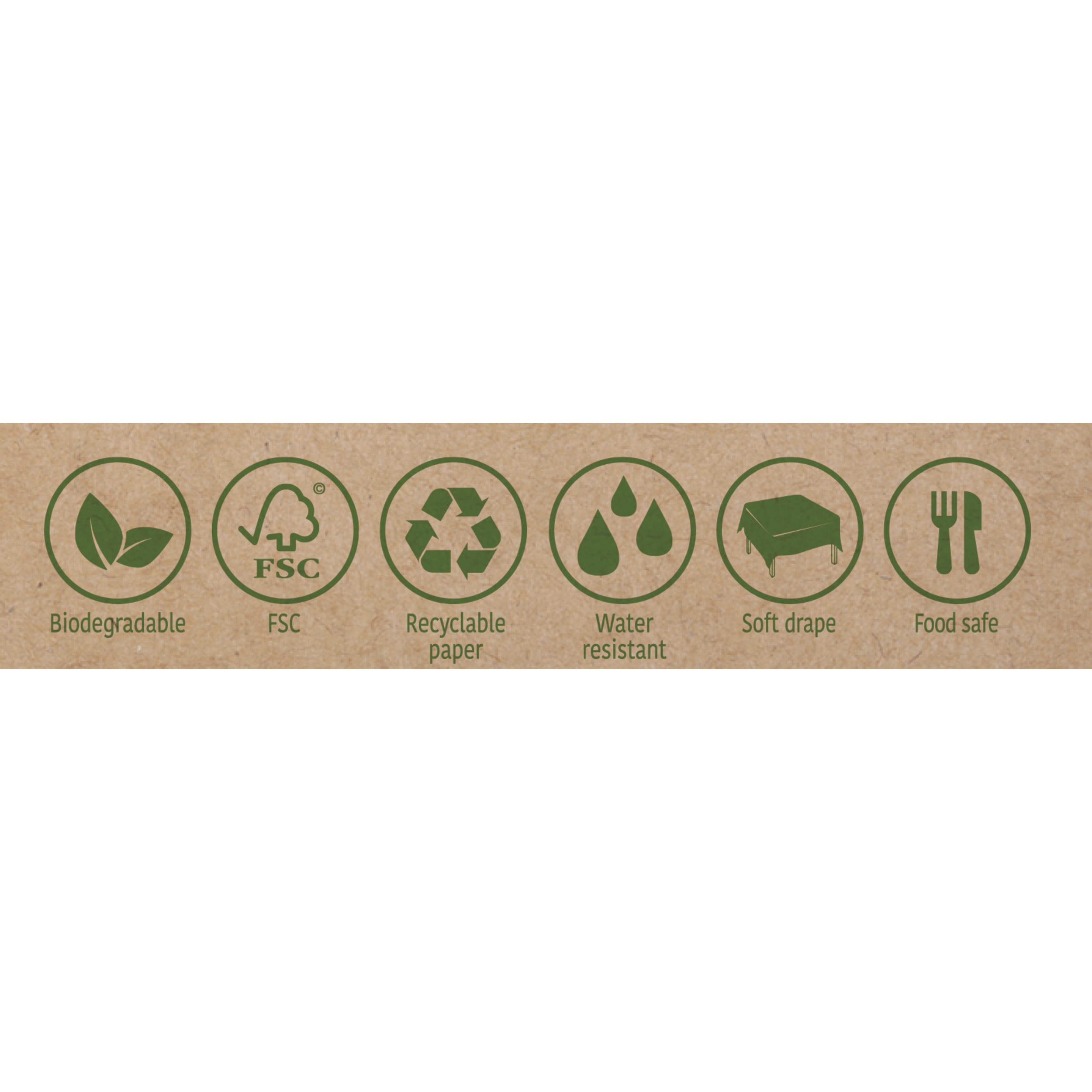 Eco Collection Tablecover Paper 1.2x20m Light Pink Roll