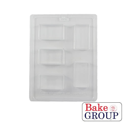 Sugar Crafty 5 Cavity Plain Mini Dubai or Filling Rectangular Mould