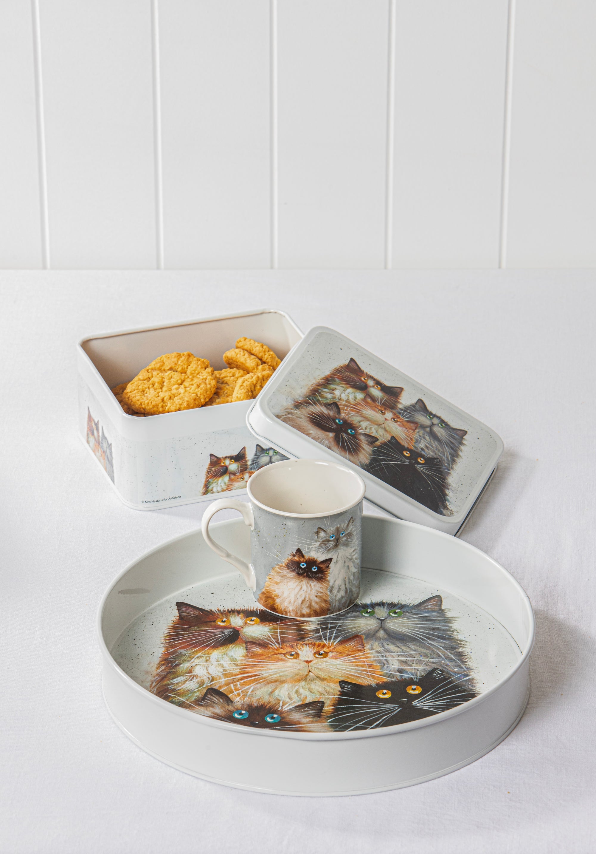 Ashdene Kim's Cats Round Serving Tray