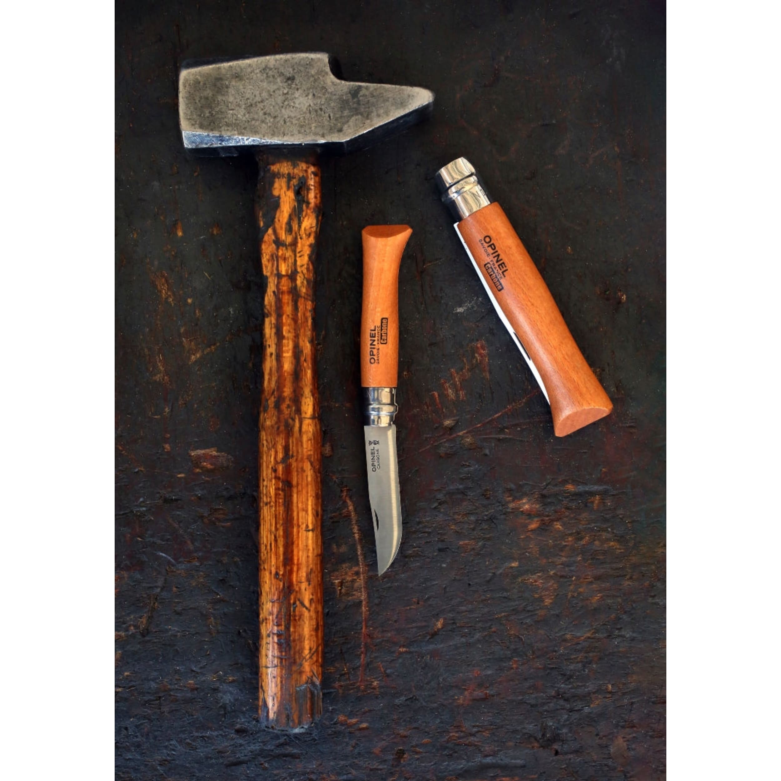 Opinel No.02 Carbon Steel Folding Knife Beech