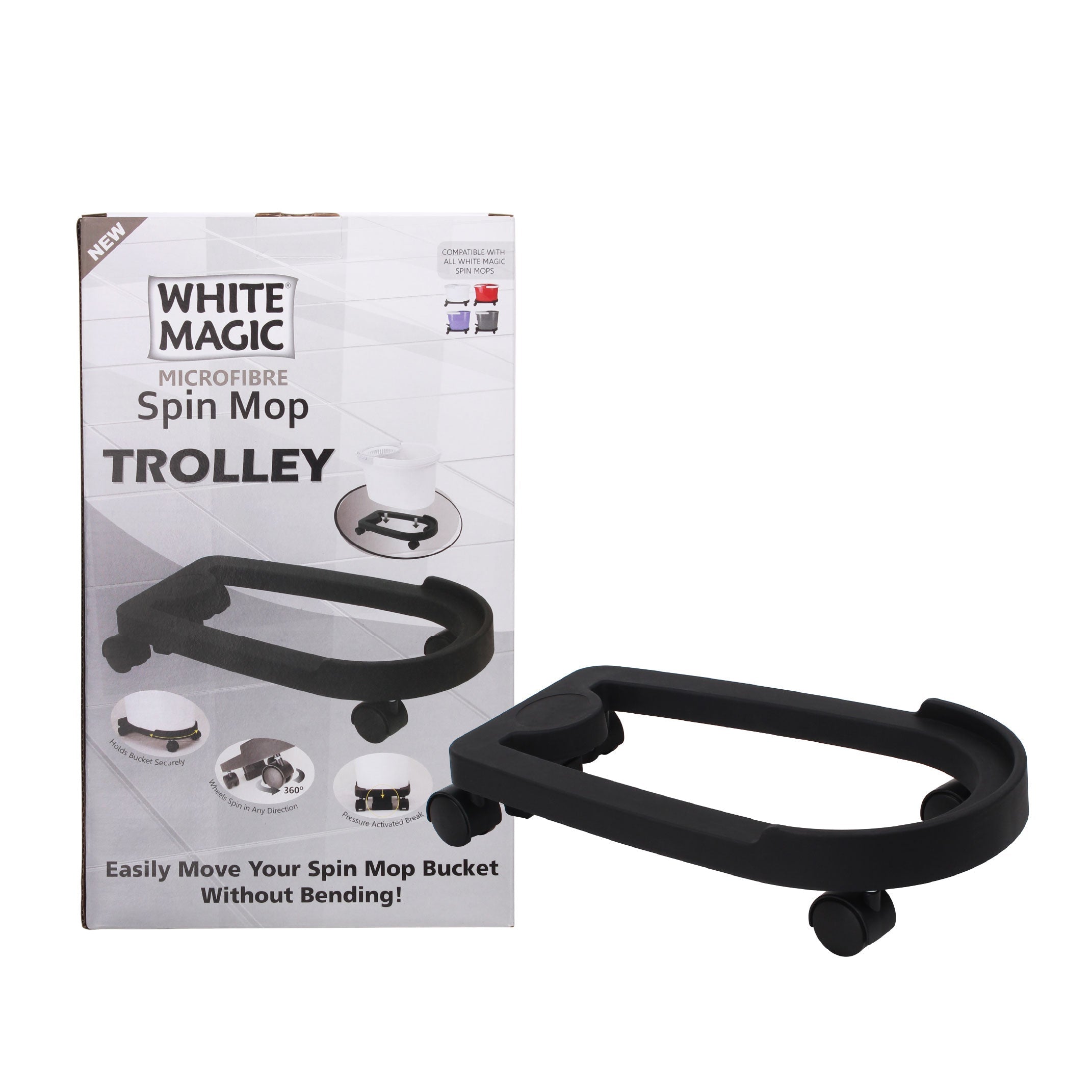 White Magic Spin Mop Trolley