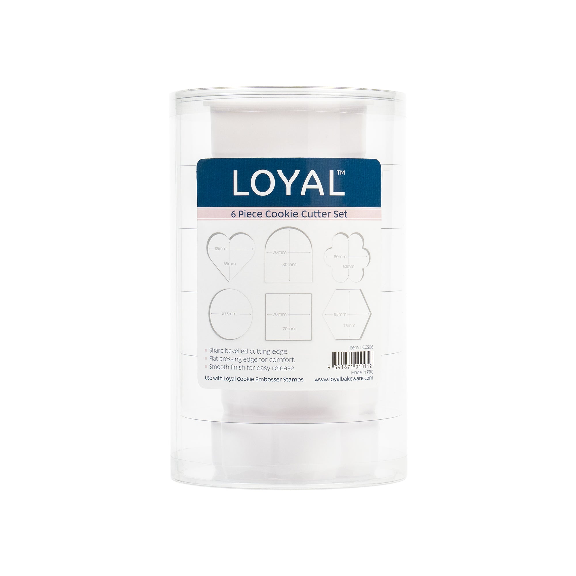 LOYAL Plastic Cutter Set Assorted Shapes 6 Piece