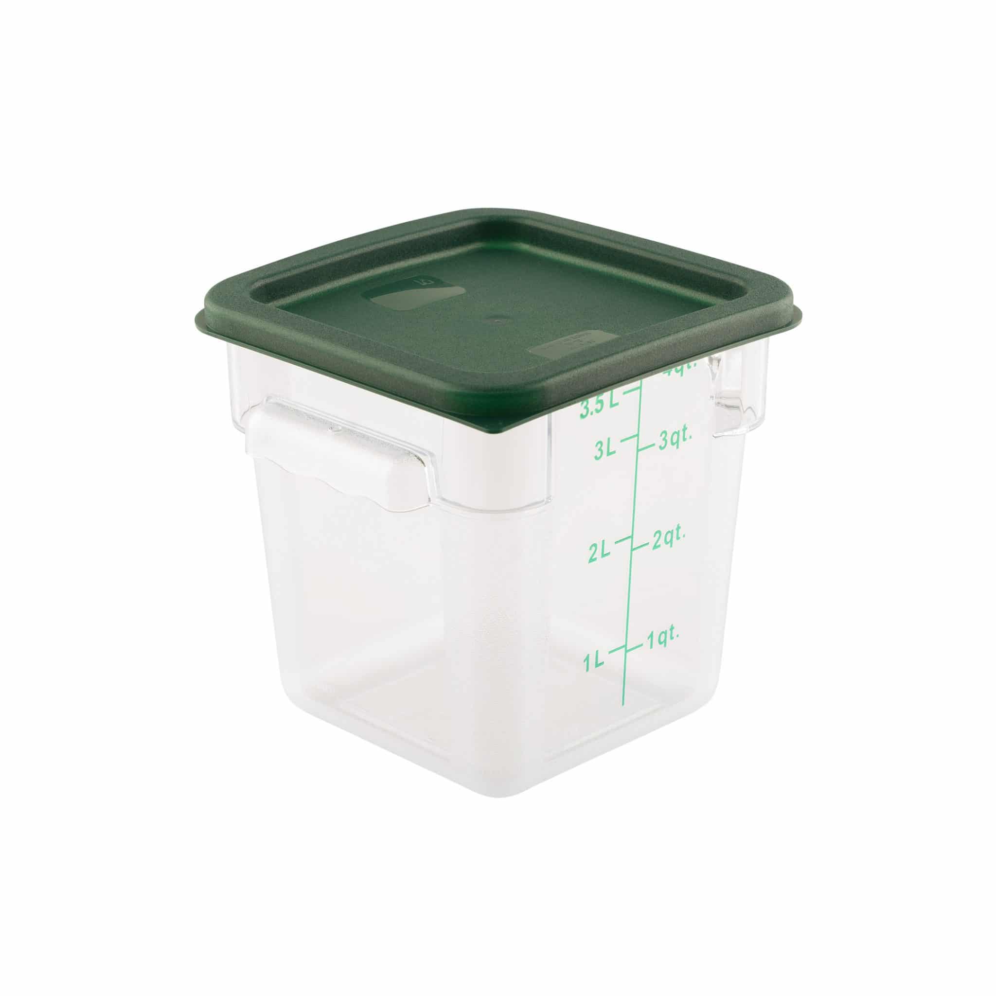 KH Classik Chef Food Grade Square Storage 3.8 Lt Pc Clear