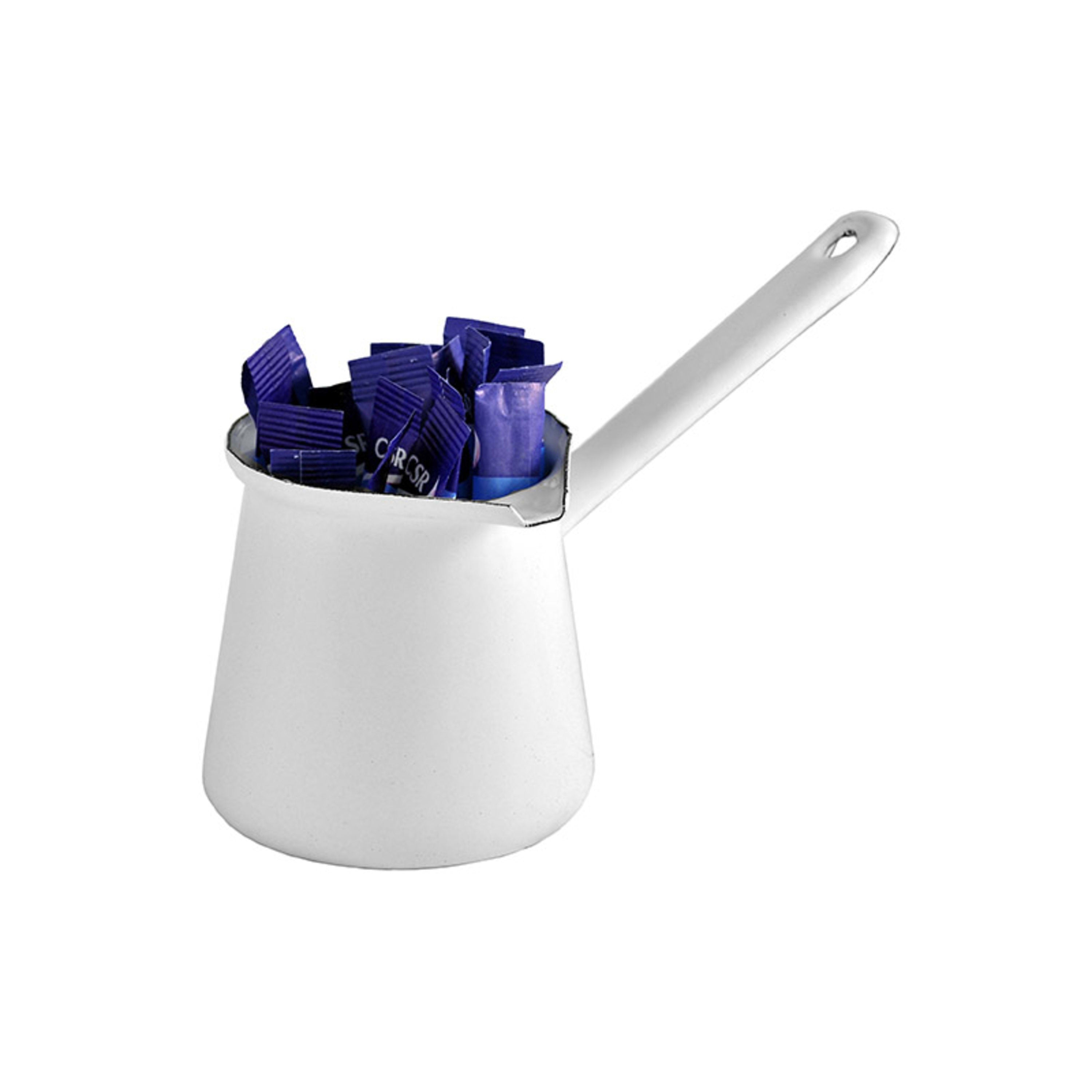 Urban Style Enamelware Turkish Coffee Pot 250ml - White