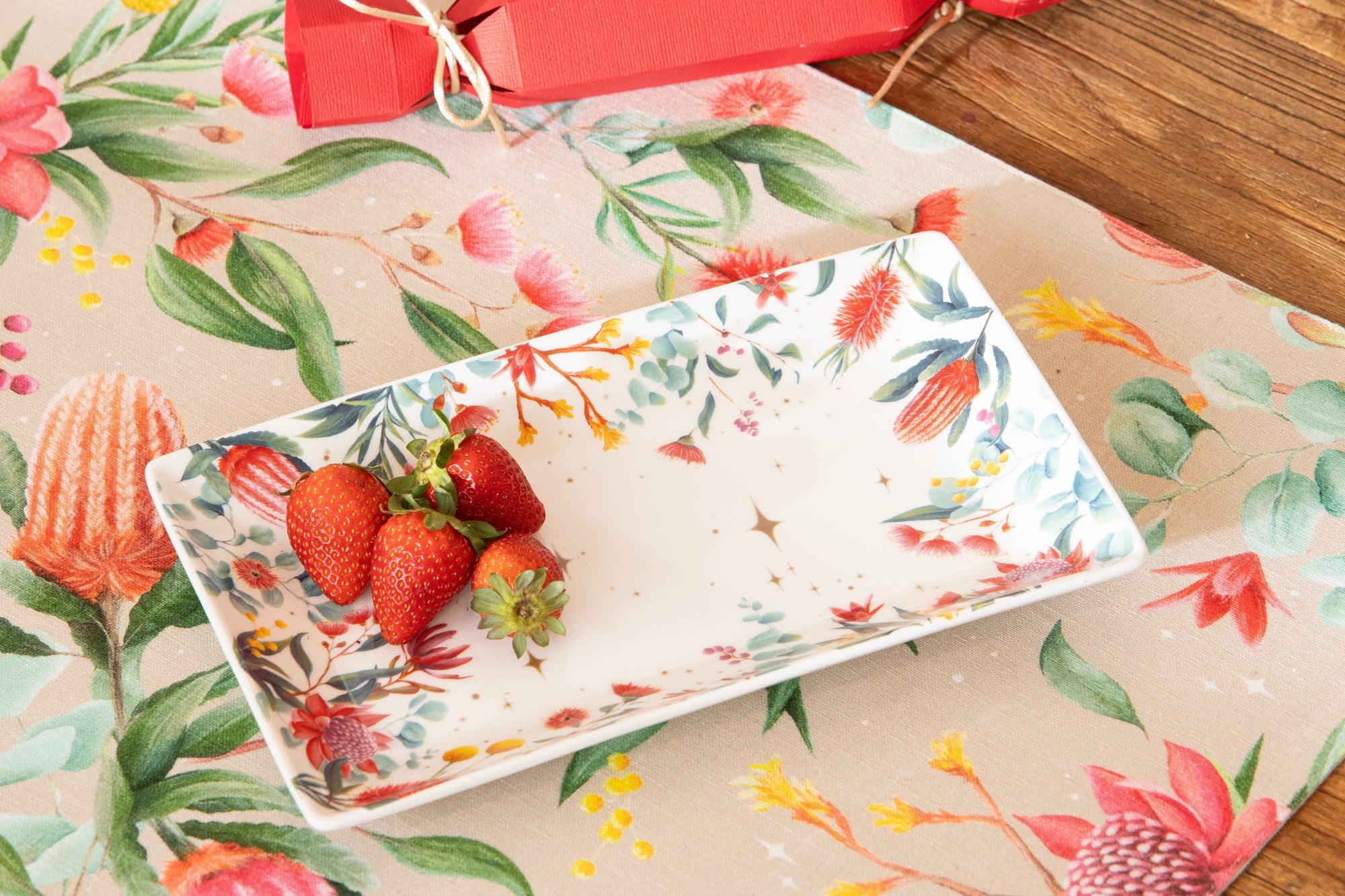 Ashdene Twinkling Blooms Rectangle Platter