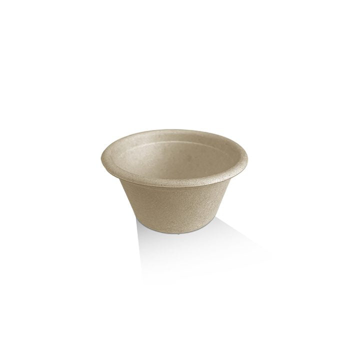 ecoware 2oz Unbleached Sugarcane Cup (Carton of 2000)