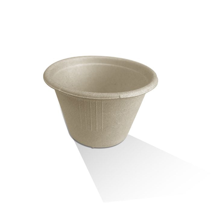 ecoware 4oz Unbleached Sugarcane Cup (Carton of 2000)