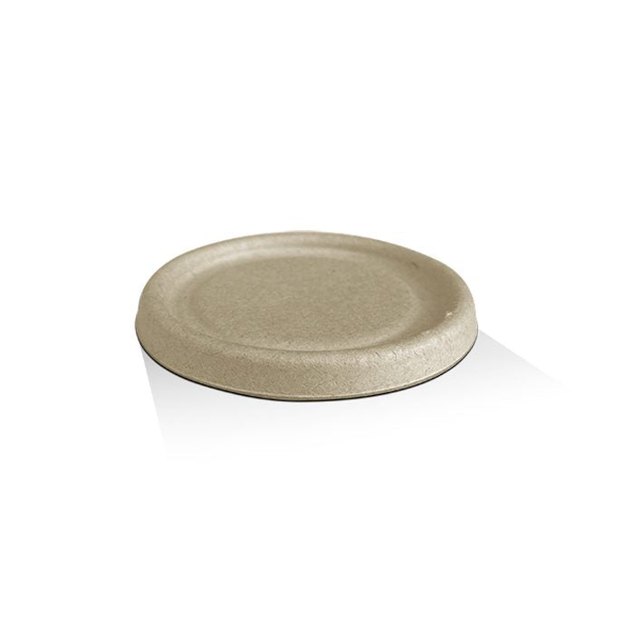ecoware Unbleached Sugarcane Lid Fits 4oz Unbleached Cup (Carton of 2000)