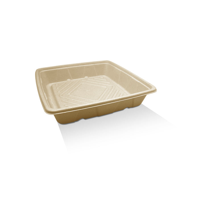 ecoware Unbleached Sugarcane Platter 10 inch (Carton of 100)