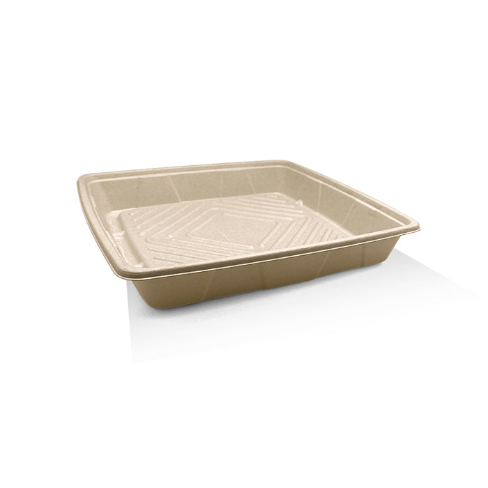 ecoware Unbleached Sugarcane Platter 12 inch (Carton of 100)