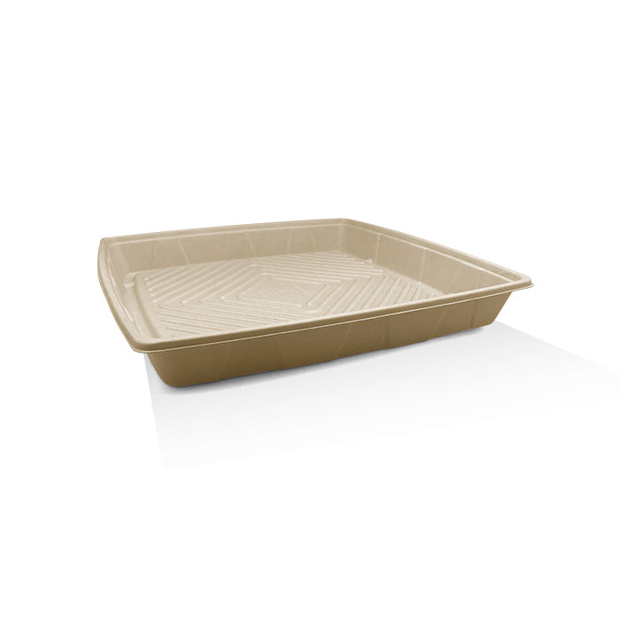 ecoware Unbleached Sugarcane Platter 16 inch (Carton of 100)