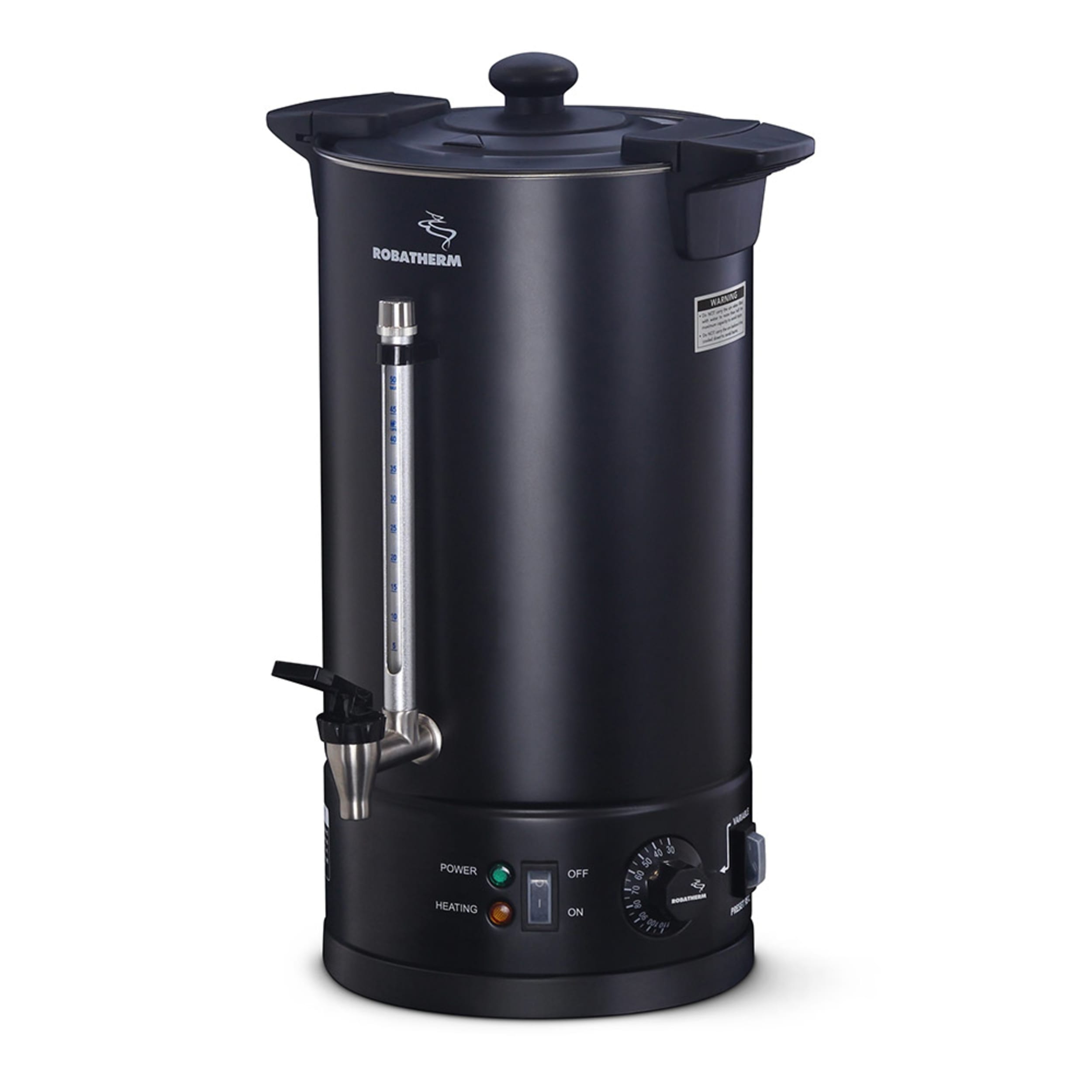 Robatherm Commercial Black Double Skinned Hot Water Urn UDB10VP