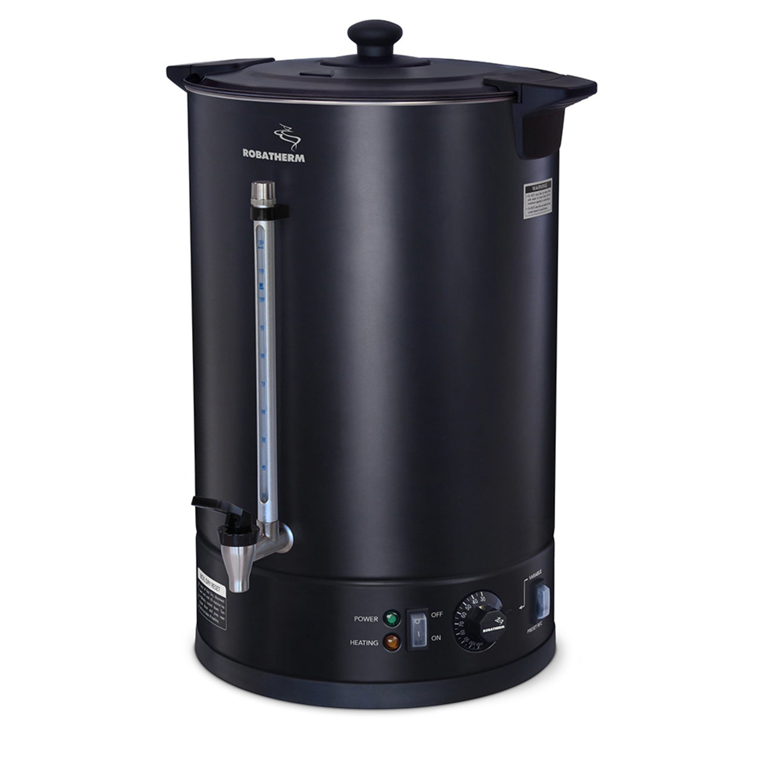 Robatherm Commercial Black Double Skinned Hot Water Urn UDB20VP