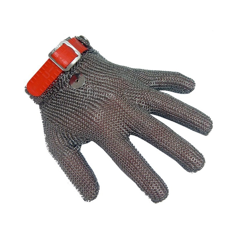 USafe 5-Finger Ambidextrous Glove with Plastic Wrist Band – XL, Orange