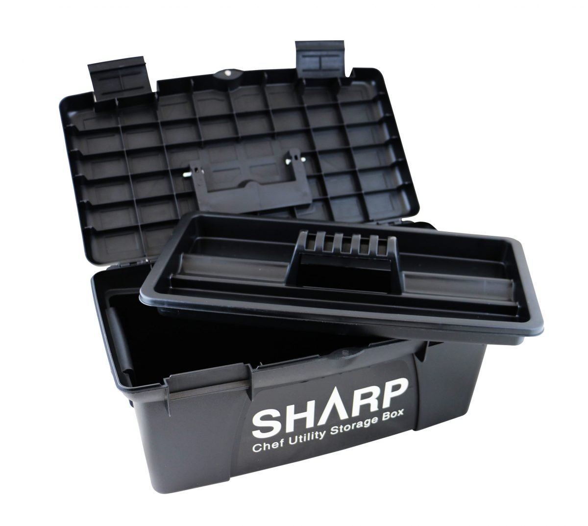 SHARP Utility Box w/Removable Tray - Black