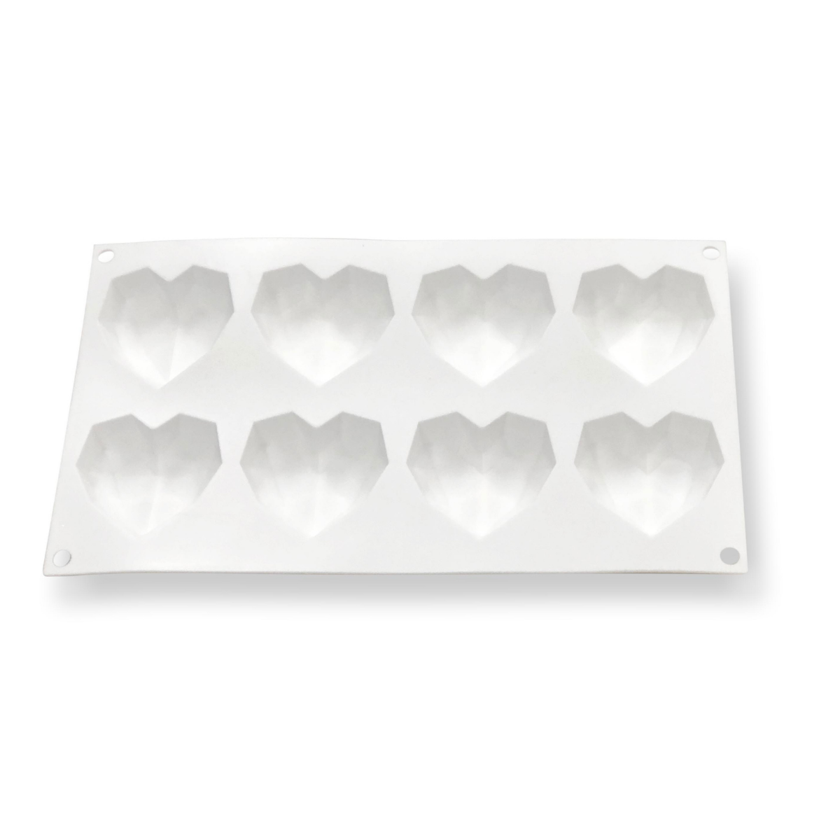 LOYAL Geometric Heart Silicone Mould 8 Cavity