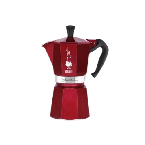 Bialetti Moka Express Red Déco Glamour Cup (250 ml) Stovetop Coffee