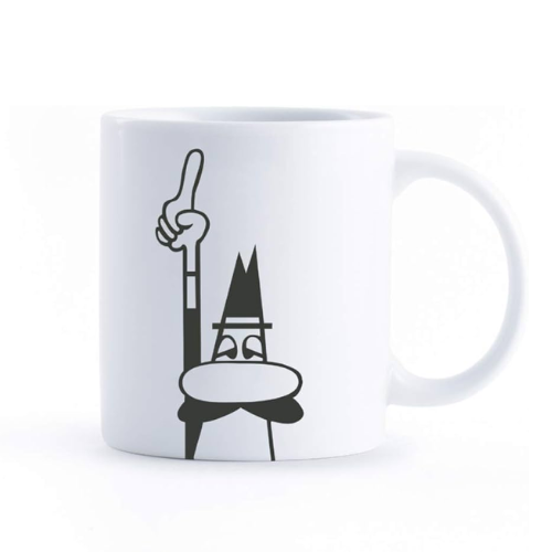 Bialetti Mug Cilindrica Omino 340ml Porcelain Mug