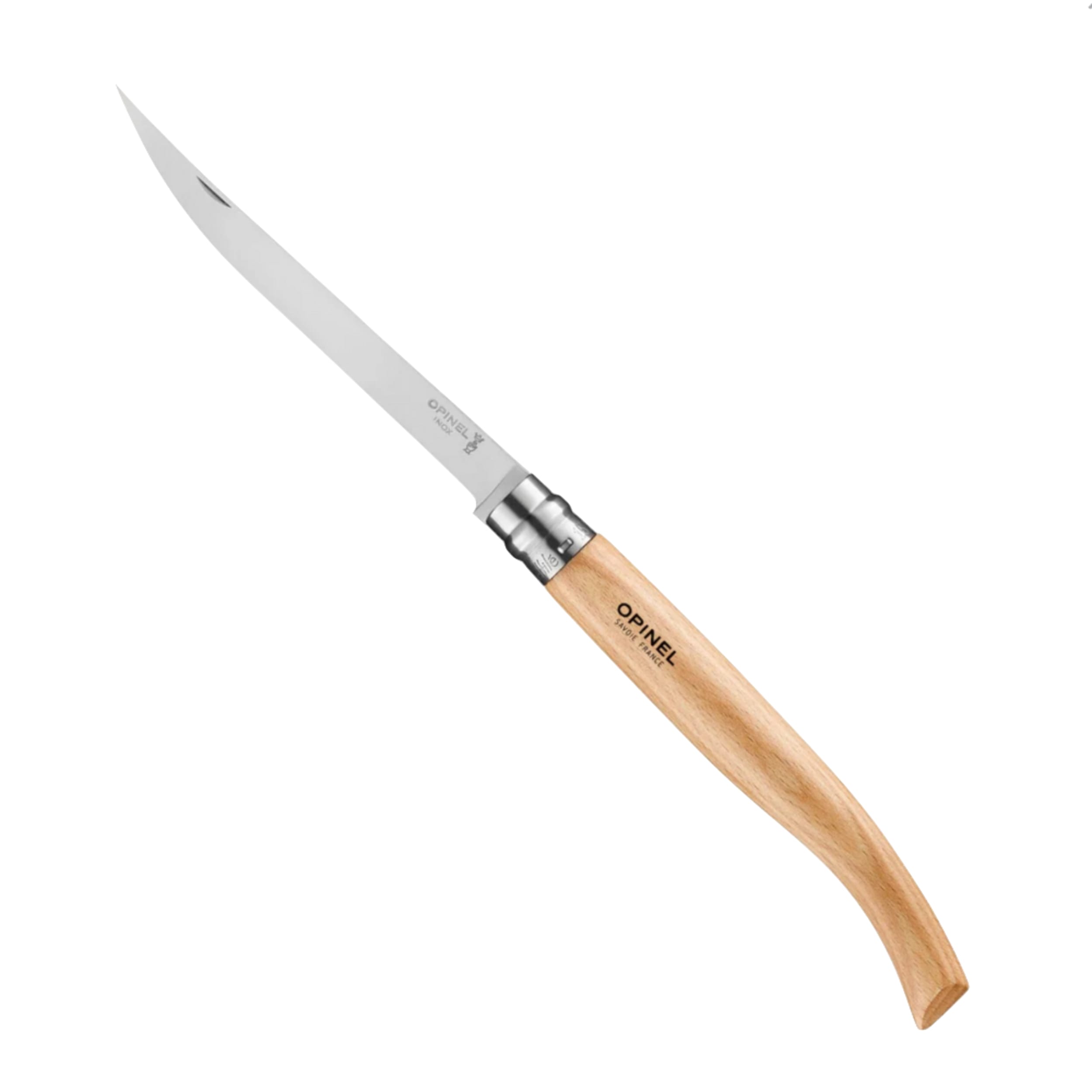 Opinel No.15 Effilé Stainless Steel Filleting Folding Knife Padouk