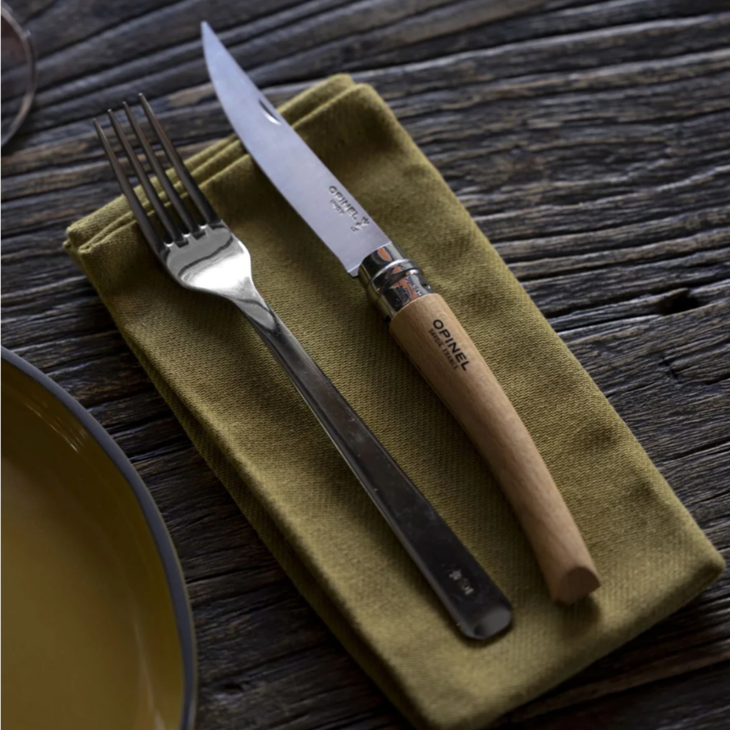 Opinel No.08 Effilé Stainless Steel Slim Folding Knife Padouk