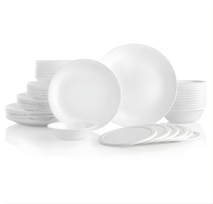 Corelle Winter Frost White 66 Piece Dinner Set